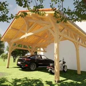 Carport kit perspective projet