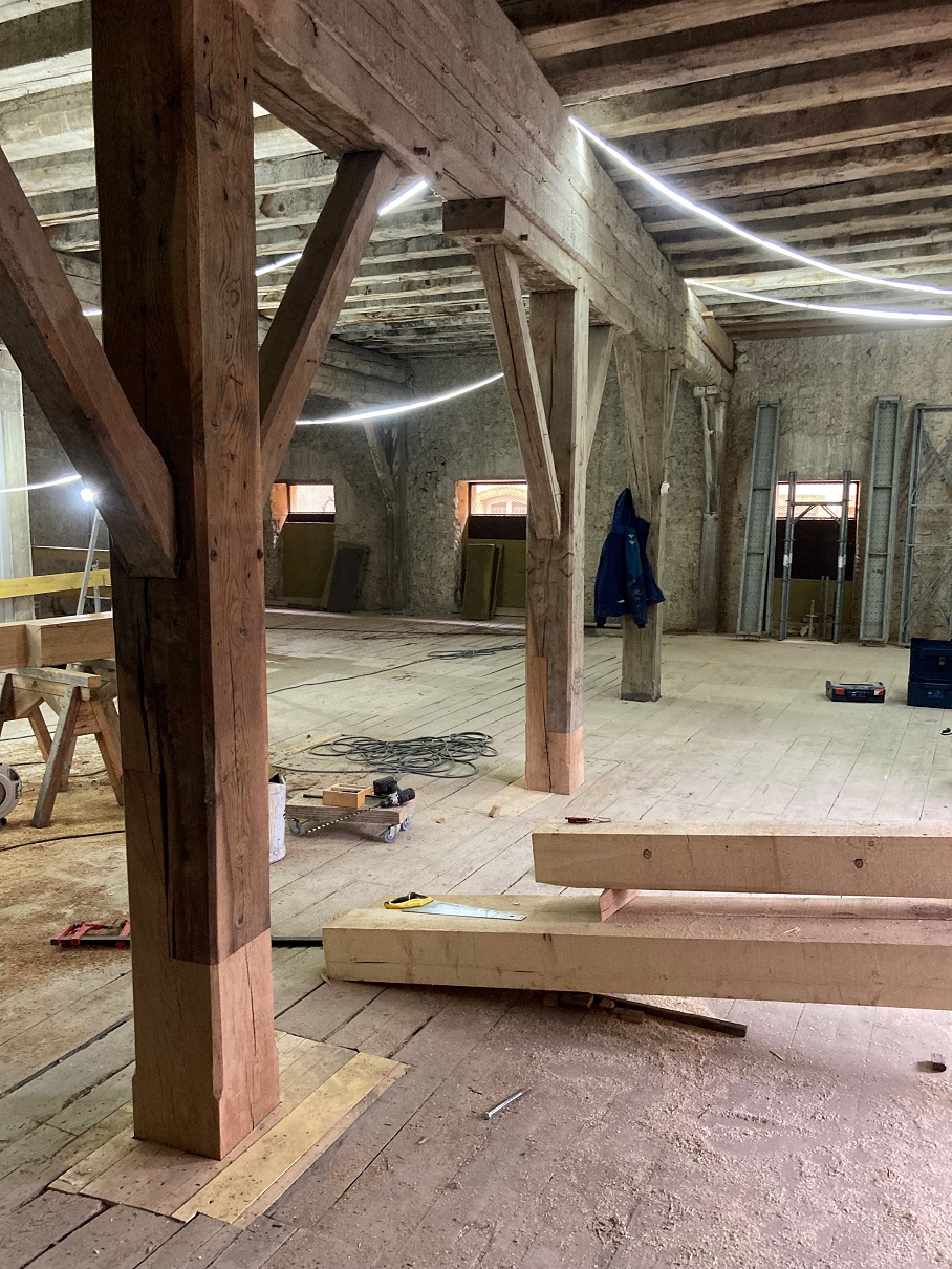 Enture chêne restauration historique cbbh vieux bois