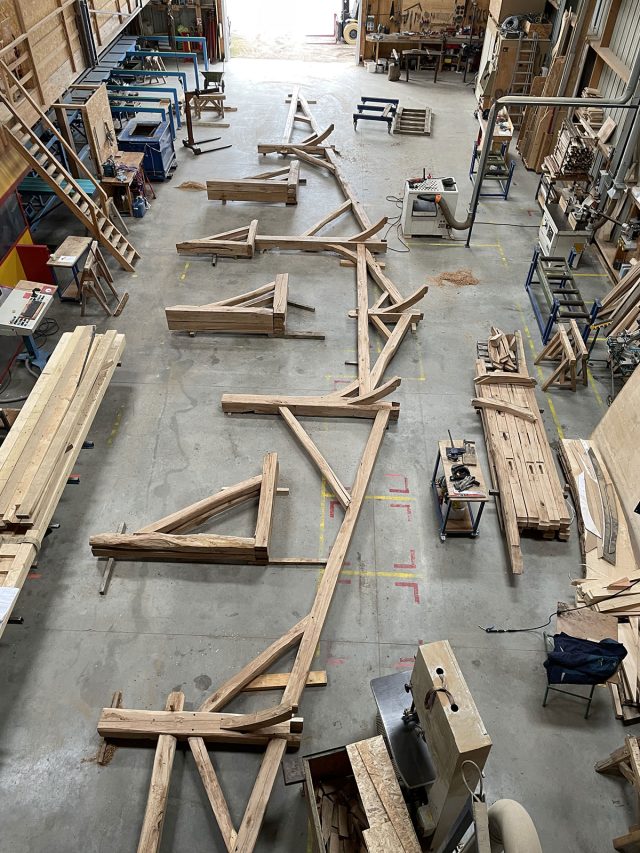 Pignon charpente bois