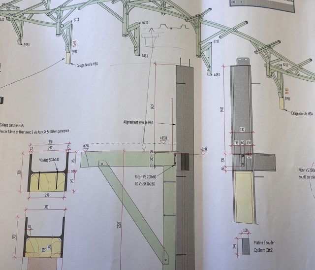 Plan conception extension bois charpente 2