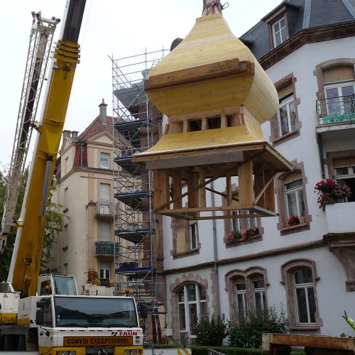 Pose charpente realisation bois metz